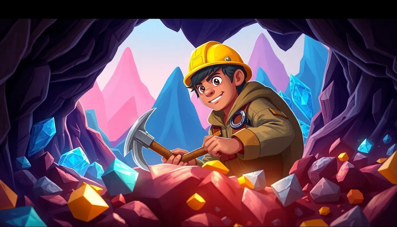 A player mining ore in a virtual Runescape environment.